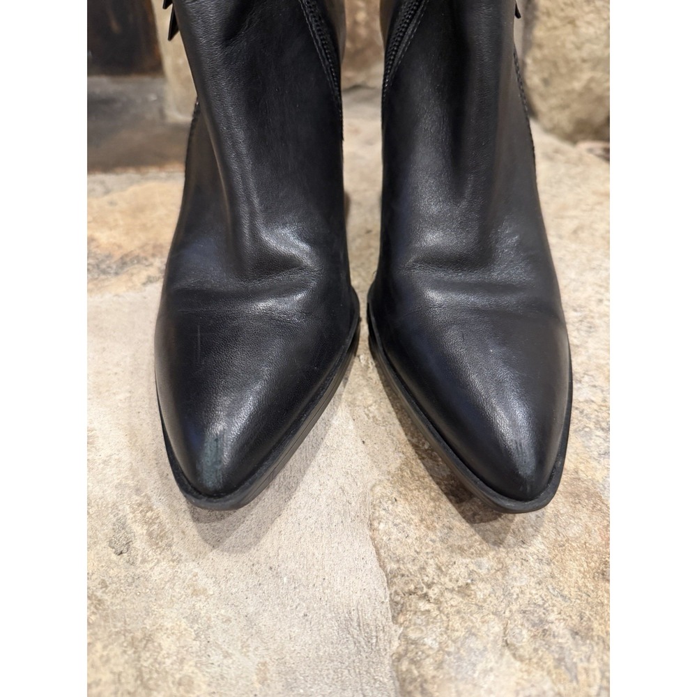 Naturalizer Womens Zip Up Ankle Leather Boot Booties Black 6.5W - Picture 5 of 10
